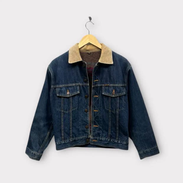 빈티지 울 데님 work jacket M