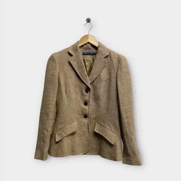 폴로 랄프로렌 체크 블레이저 자켓 XS