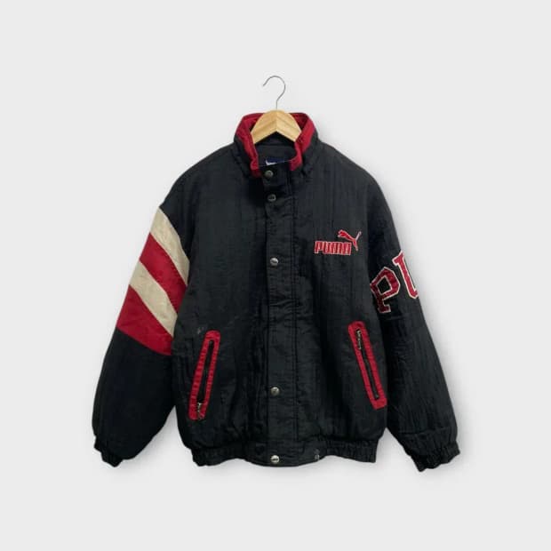 푸마 레트로 올드스쿨 누빔자켓 점퍼 L 100