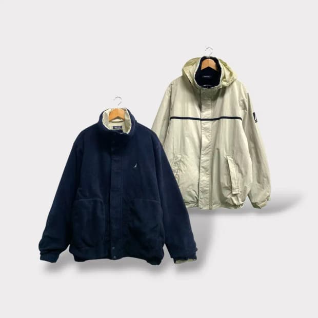 노티카 Nautica 리버서블 후드 집업 자켓 XL