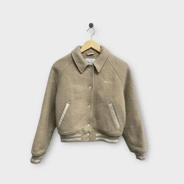 커버낫 우먼 바시티 울자켓 Beige S