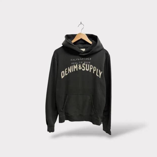 데님앤서플라이 랄프로렌 빈티지 후드티 S