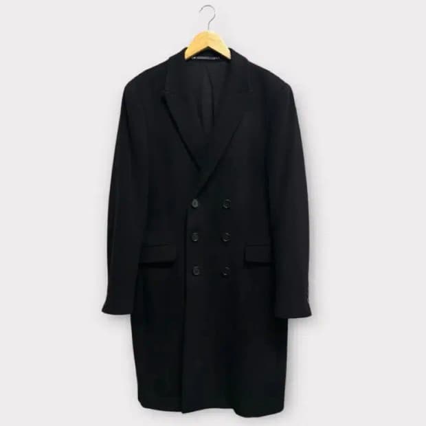 올세인츠 숄더 더블 롱 코트 S