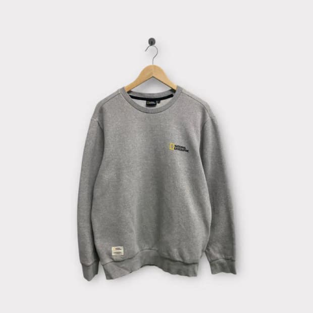 내셔널지오그래픽 그레이 맨투맨 XL