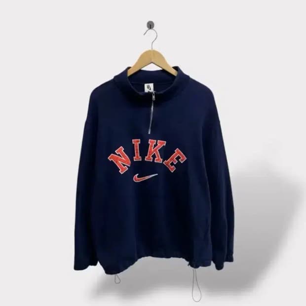 NIKE 맨투맨 반집업 L-XL