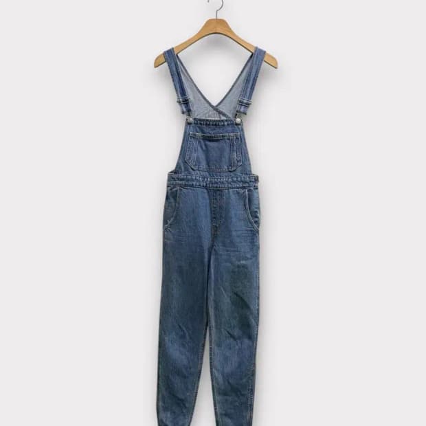 리바이스 멜빵 데님 바지 - 24인치