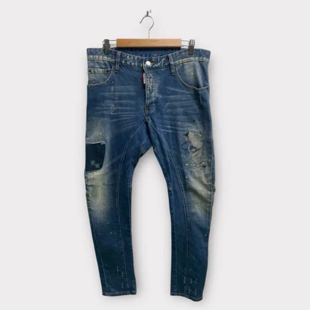 디스퀘어드2 페인팅 데님 - 46사이즈