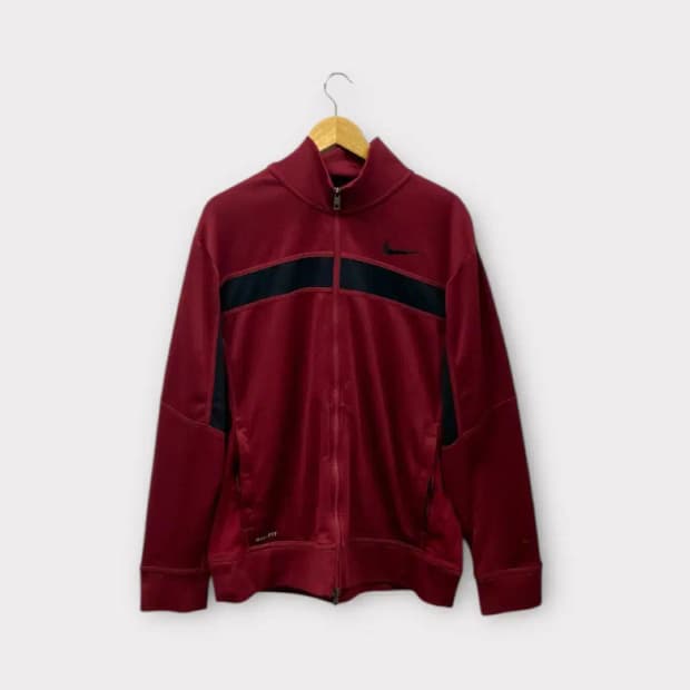 나이키 NIKE 버건디 트랙탑 XL