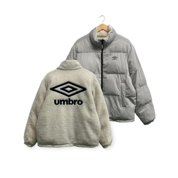 엄브로 Umbro 리버시블 뽀글이 패딩 L