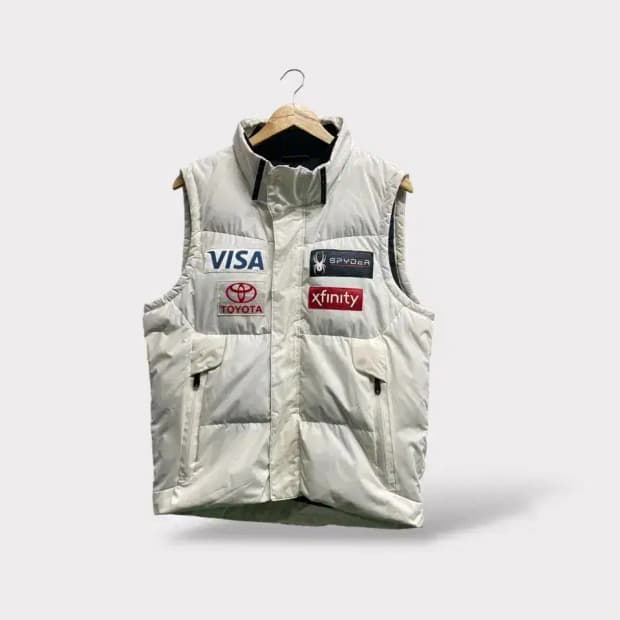 스파이더 스키팀 다운 패딩 베스트 L