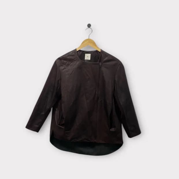 구호 KUHO 브라운 빈티지 양가죽 자켓 S-M