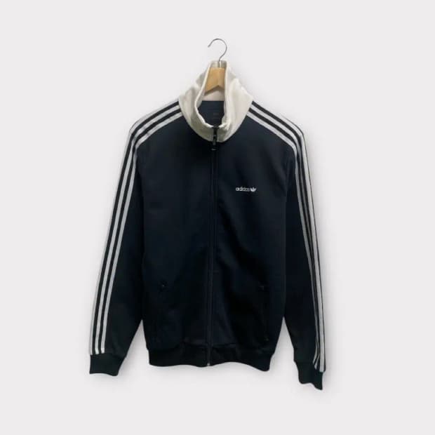 아디다스 베켄바우어 트랙탑 흰검 져지 L