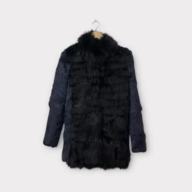 플라스틱아일랜드 토끼털 코트 S