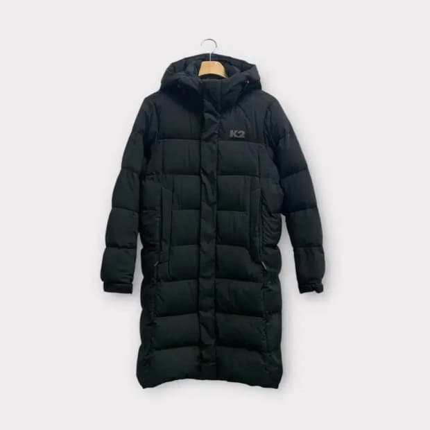 K2 블랙 구스 롱패딩 90