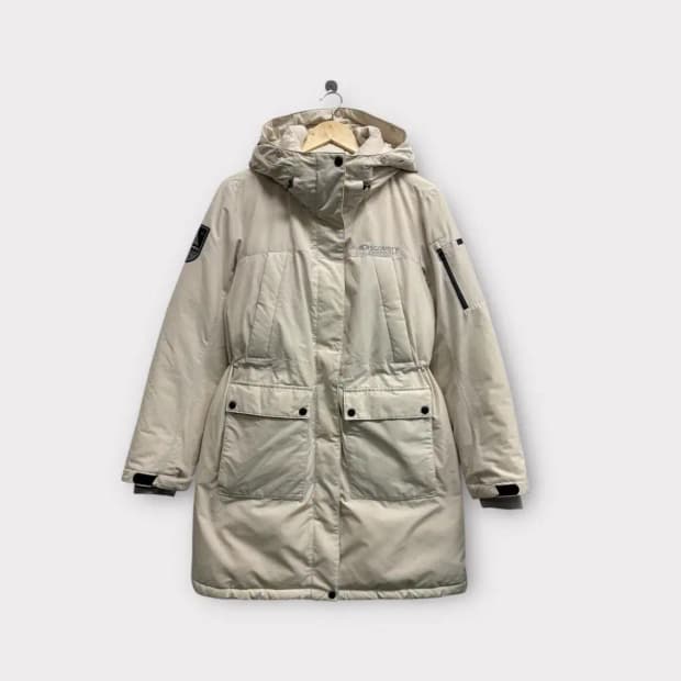 디스커버리 익스페디션 아이보리 롱패딩 95