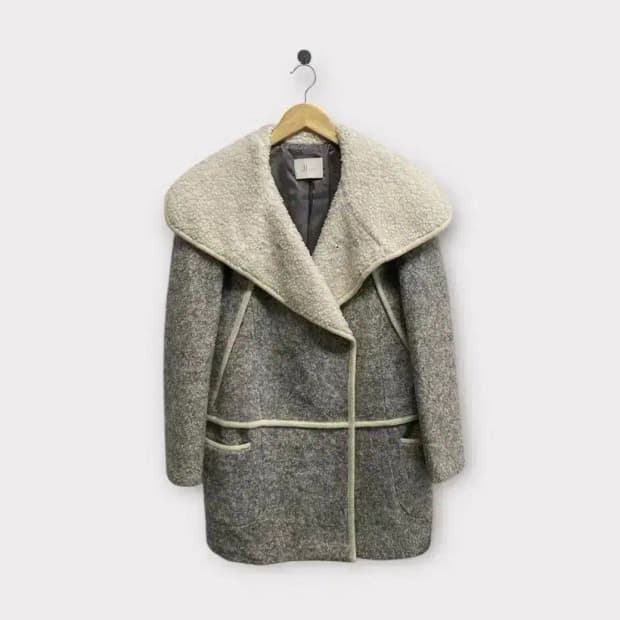 지고트 모직 부클코트 S