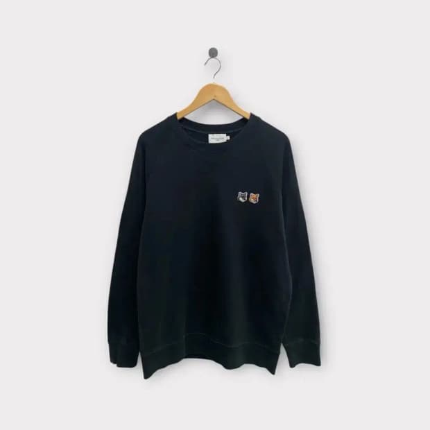 메종키츠네 더블 폭스 스웨트 셔츠 XL