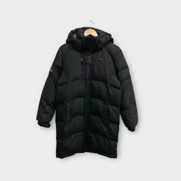 푸마 블랙 롱패딩 S-M