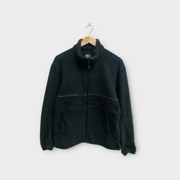 뉴발란스NB. 블랙 후리스 집업 M