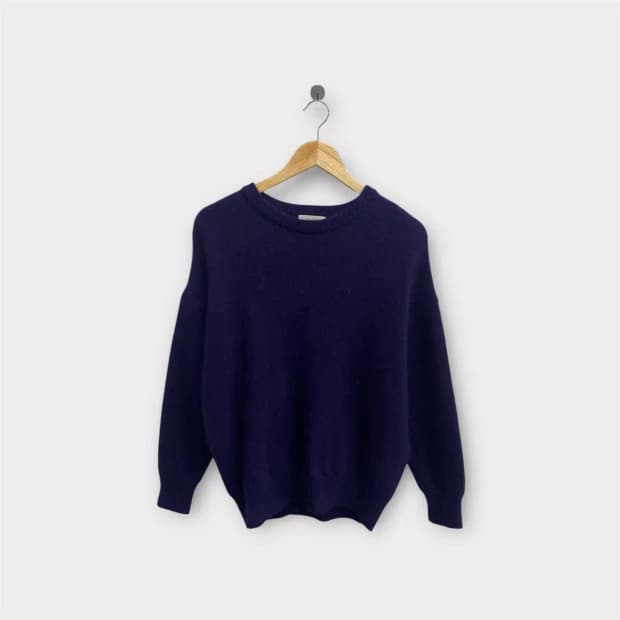 스튜디오톰보이 모 앙고라 니트 네이비 free