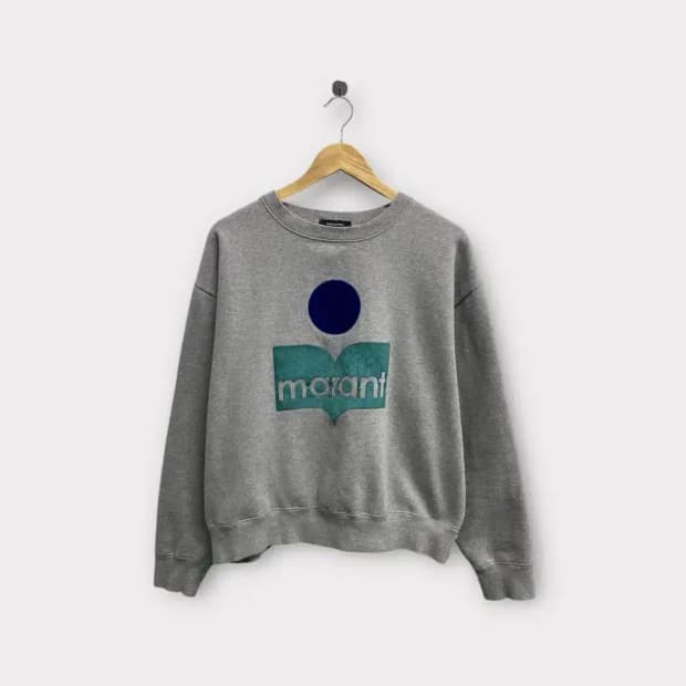 이자벨마랑 스웻 기모 그레이 맨투맨 free