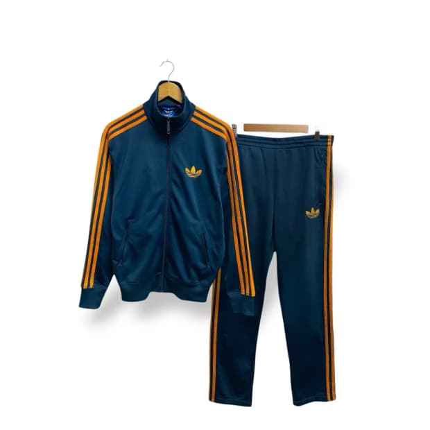 아디다스 파이어버드 네이비/주황 트랙 SET
