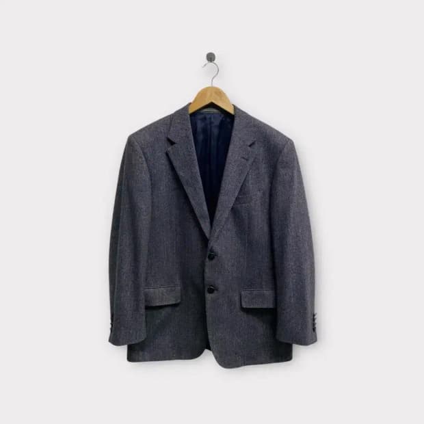 지방시 블레이저 체크 모직 자켓 M-L