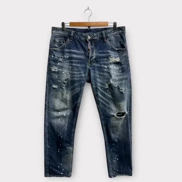 디스퀘어드2 페인팅 데님팬츠- 50사이즈