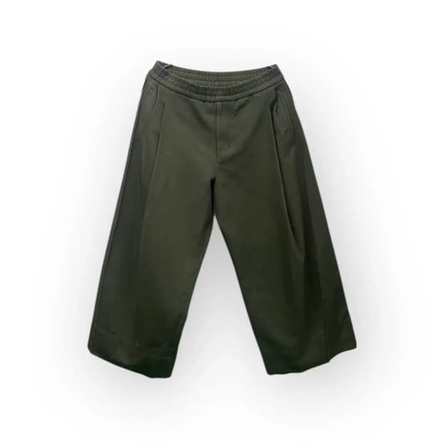 우영미 WYM 투턱 와이드 치노팬츠[카키] 46사이즈