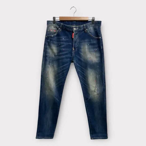 디스퀘어드2 페인팅 데님 팬츠 -48사이즈