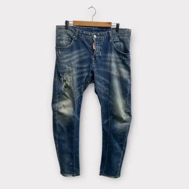 디스퀘어드2 페인팅 데님팬츠 -48사이즈