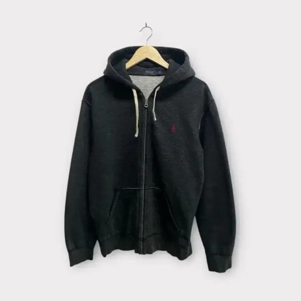폴로 랄프로렌 레드포니 차콜 후드집업 L