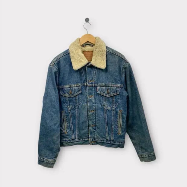 리바이스 쉐르파 데님 트러커 자켓 S