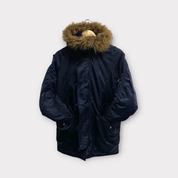 알파인더스트리 야상점퍼 네이비 XS-M