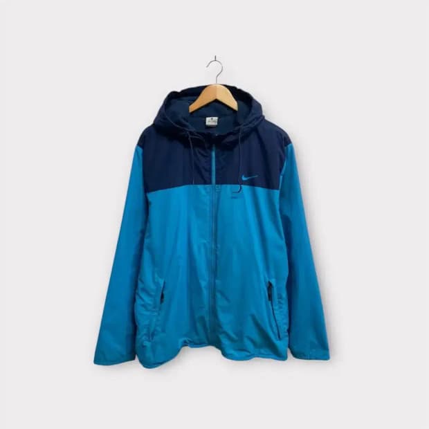 나이키 블루 투톤 플리스 내피 자켓 XL