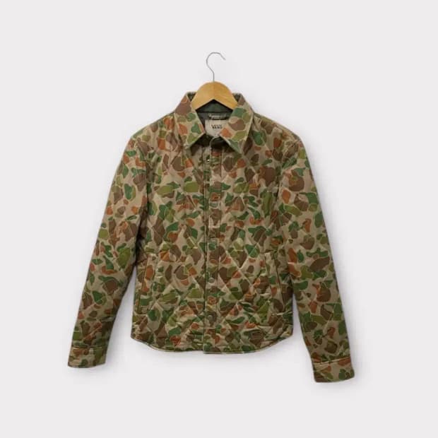 반스 Vans 밀리터리 퀄팅 셔츠 자켓 S