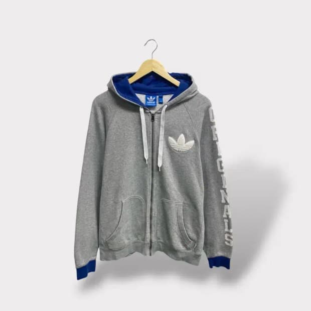 아디다스 파이어버드 기모 후드 집업 L