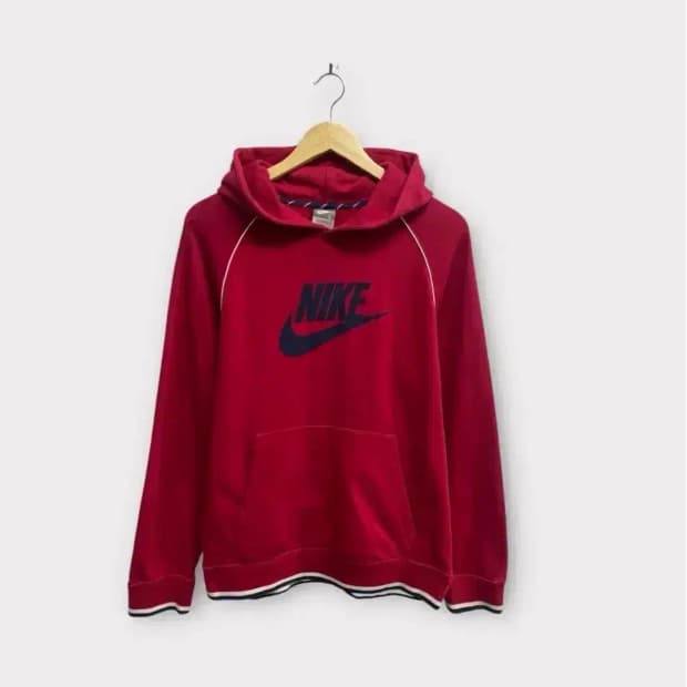 나이키 레드 클래식 후드티 S