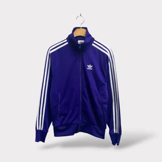 아디다스 파이어버드 퍼플 트랙탑 재킷 S