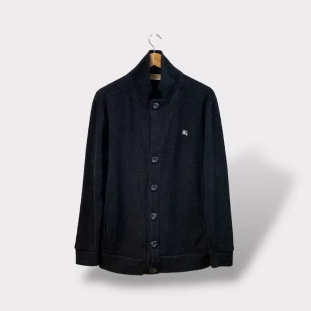 BURBERRY 브릿 니트 숄카라 가디건 XL