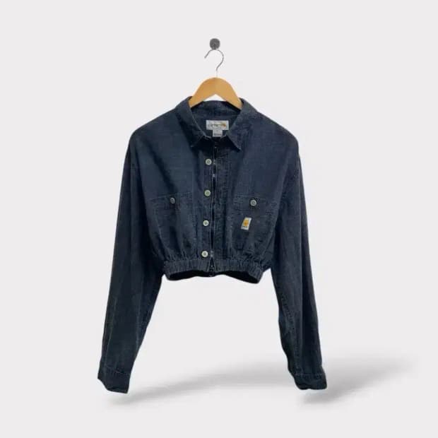 칼하트 Carhartt 크롭 셔츠 자켓 L