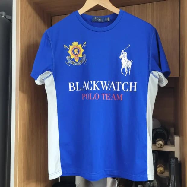 폴로 블랙와치 기능성 반팔티셔츠