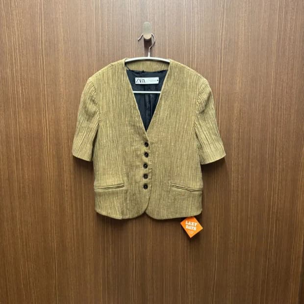 자라 반팔 자켓