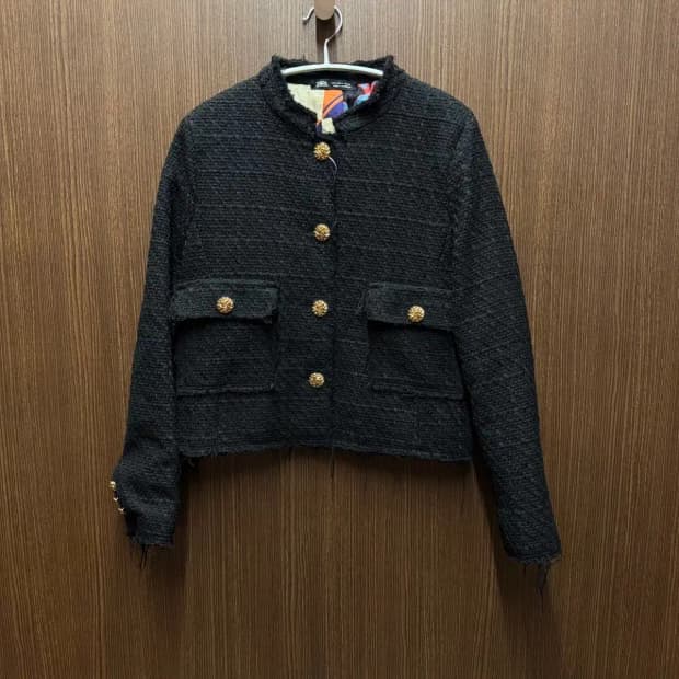 자라 트위드 자켓