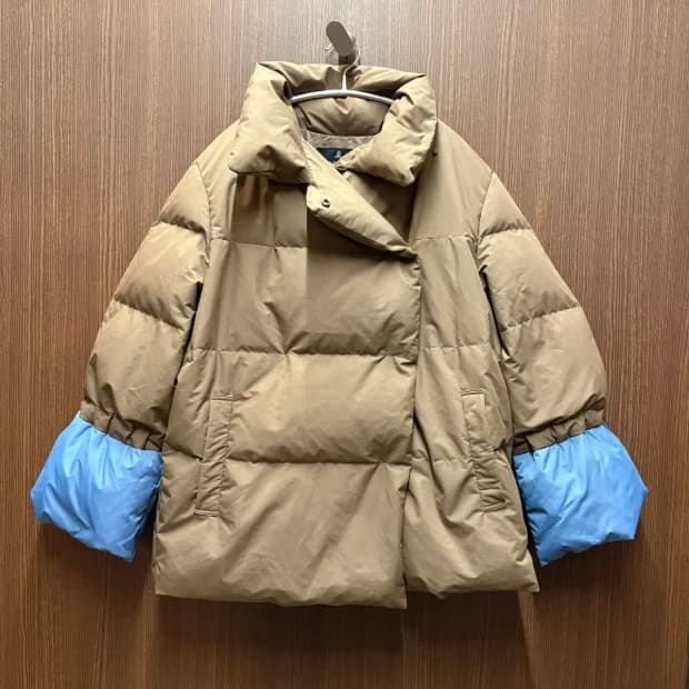 랑방 구스패딩 투톤패딩