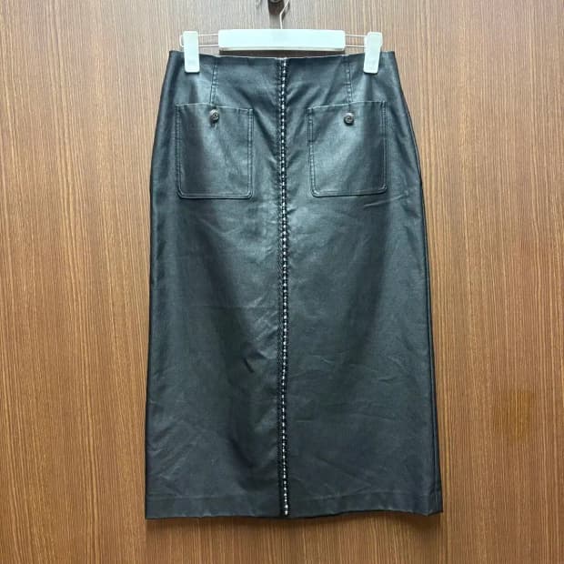 시스템 미디 스커트 치마