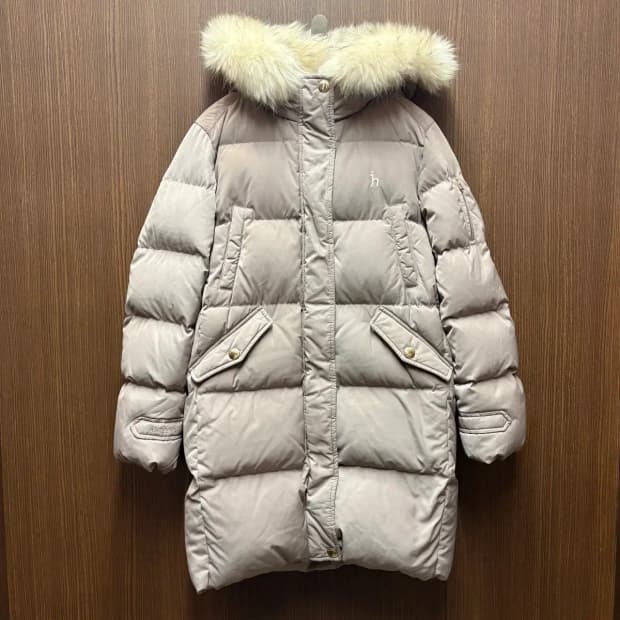 헤지스 오리털 패딩 덕다운