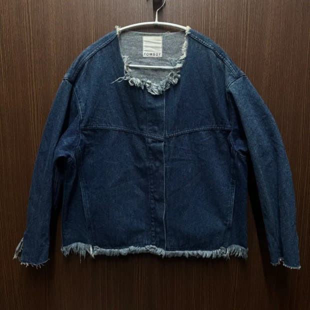톰보이 데님 가디건 청자켓