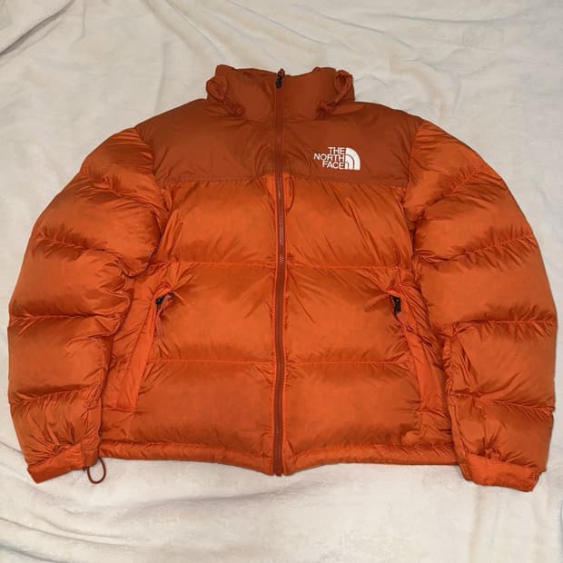 22FW 노스페이스 눕시 700 패딩 오렌지