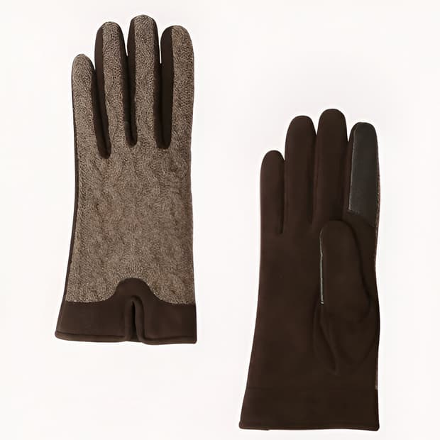 비비안웨스트우드 케이블 & 스웨이드 장갑 (새상품)